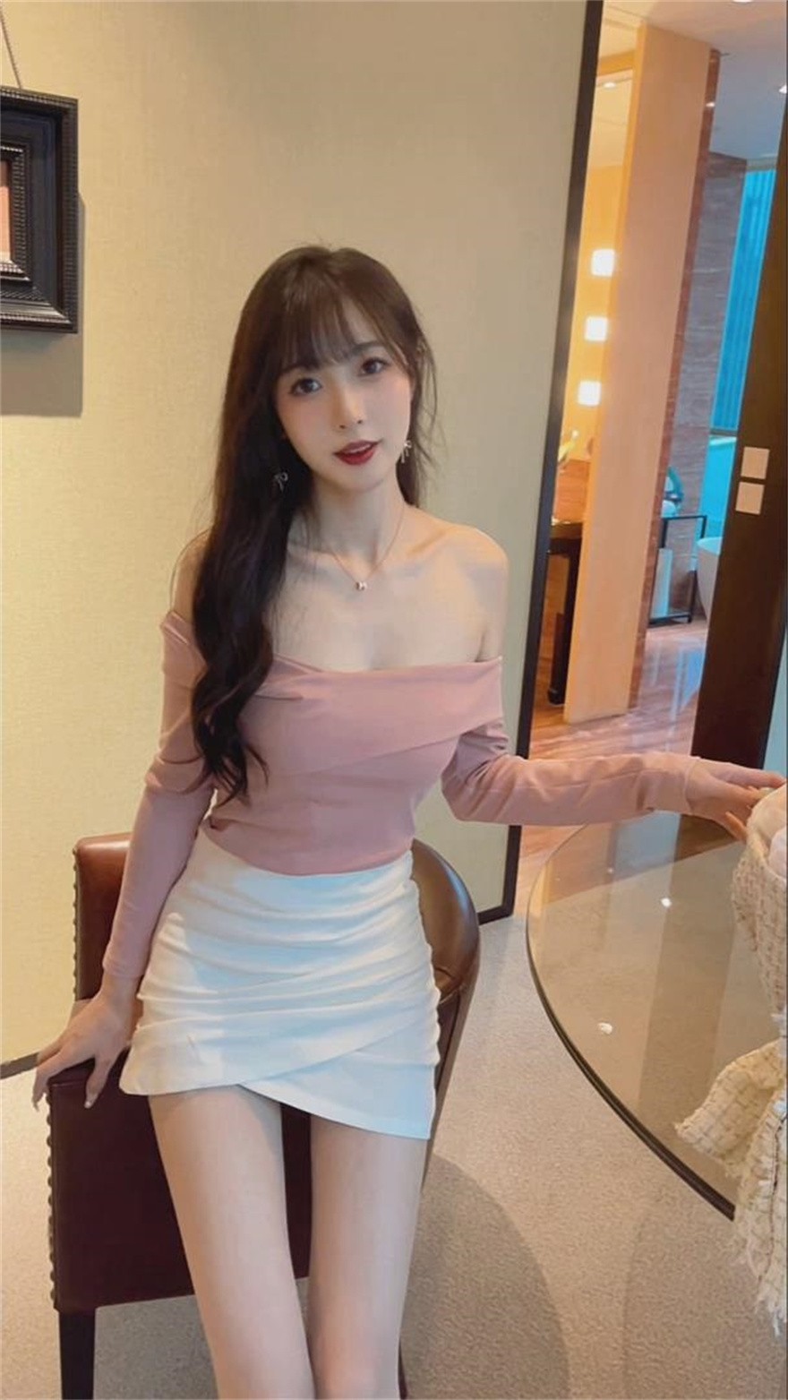 模特林星阑拍摄面容姣好出水芙蓉 1V